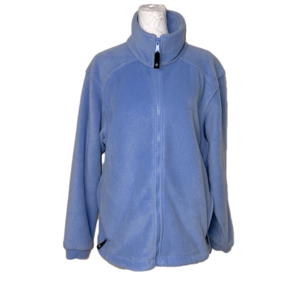 Columbia Women’s Periwinkle Full Zip Fleece Jacket Coat - Size Large